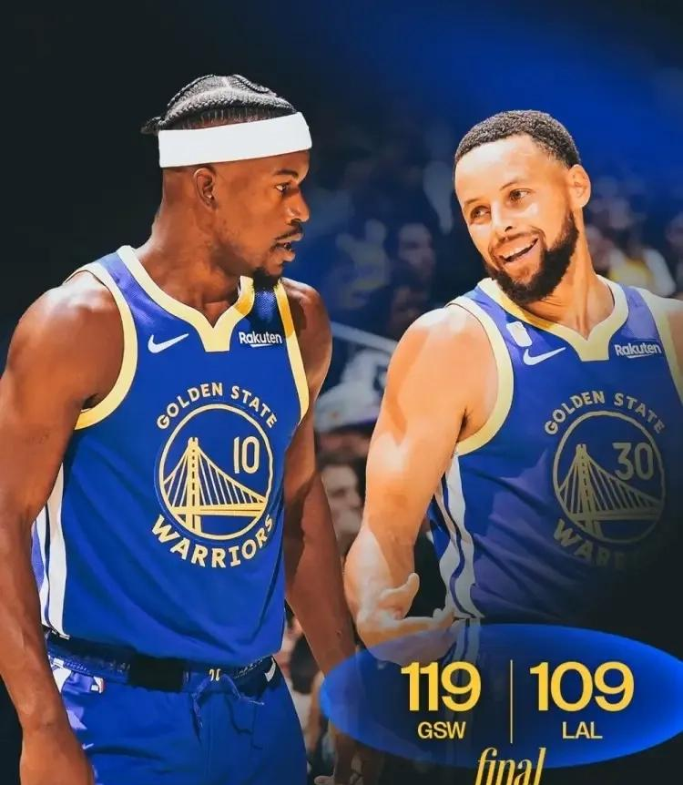 库里回归赛场，惊险取胜首场状态亮眼，湖人观众沸腾！的简单介绍